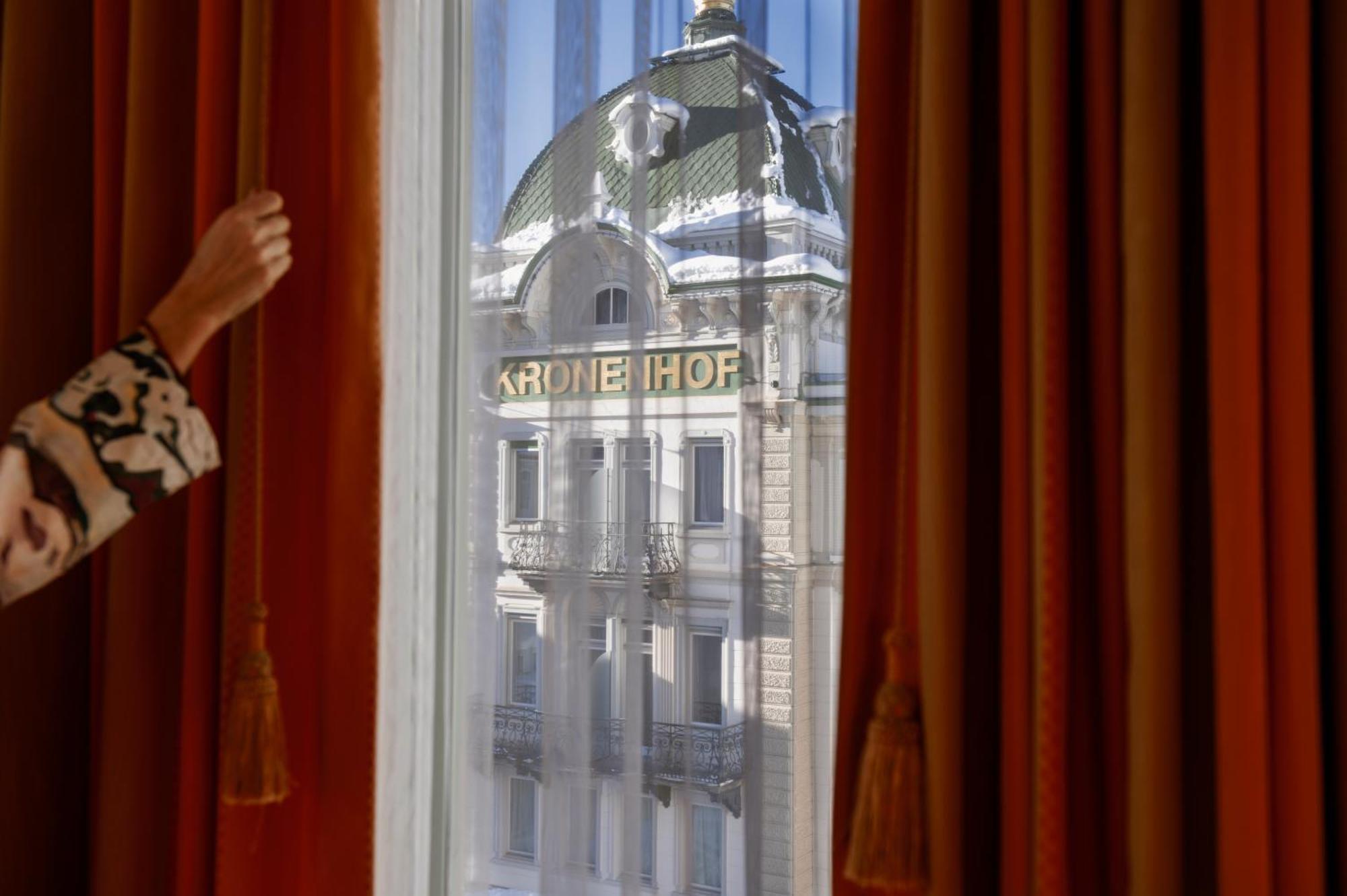 Grand Hotel Kronenhof Pontresina Dış mekan fotoğraf
