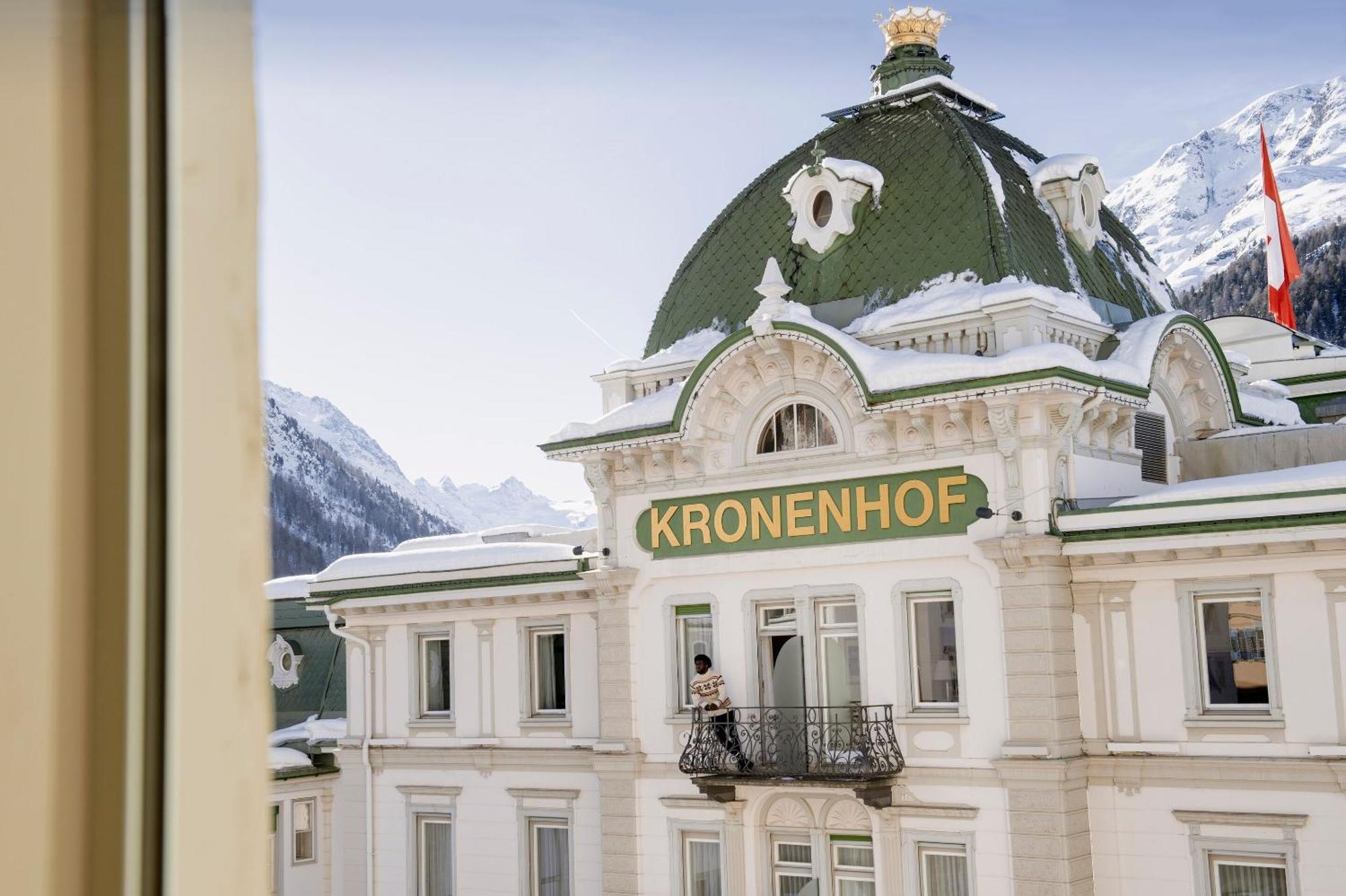 Grand Hotel Kronenhof Pontresina Dış mekan fotoğraf